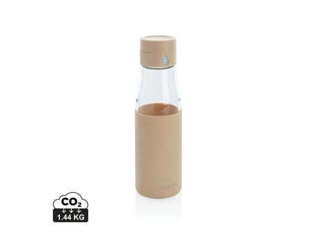 Ukiyo Trink-Tracking-Flasche aus Glas mit Hülle