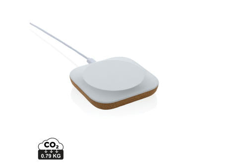Oregon Wireless-Charger aus RCS recyc. Kunststoff & Kork