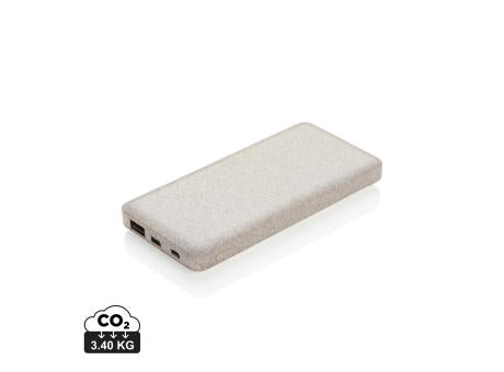 10.000 mAh Weizenstroh Powerbank
