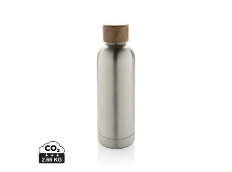 Wood Vakuumflasche aus RCS recyceltem Stainless-Steel