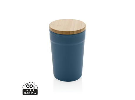 GRS rPP-Becher mit Bambusdeckel