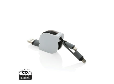 3-in-1 ausziehbares Kabel