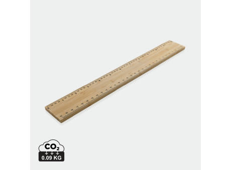 Timberson extra dickes 30cm doppelseitiges Bambuslineal
