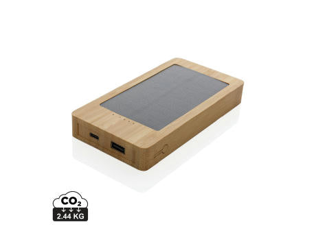 Sunwick 10.000mah Bambus Solar Powerbank