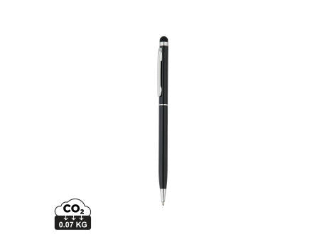 Schlanker Aluminiumkugelschreiber mit Stylus