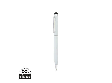 Schlanker Aluminiumkugelschreiber mit Stylus