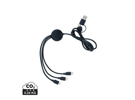 4-in-1 60W-Kabel aus RCS rec. TPE und recyceltem ABS