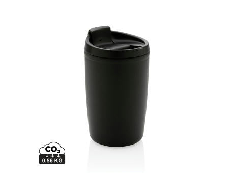 GRS recycelter PP-Becher mit Flip-Deckel