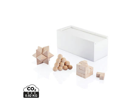 3-tlg. Denkspiel Set