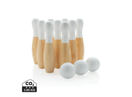 Kegel-Set aus Holz