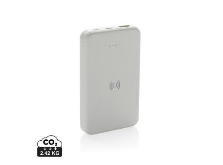 5.000mAh 5W Wireless Powerbank aus RCS recyceltem Kunststoff
