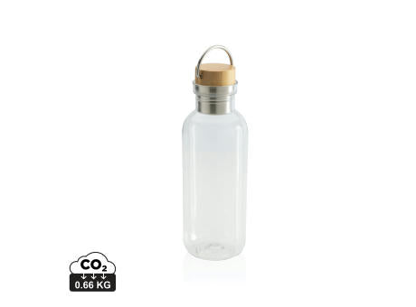 RCS rPET Flasche with Bambusdeckel und Griff