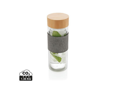 Impact doppelwandige Borosilikatglas-Flasche