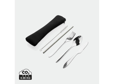 4-teiliges wiederverwendbares Besteckset aus Stainless-Steel