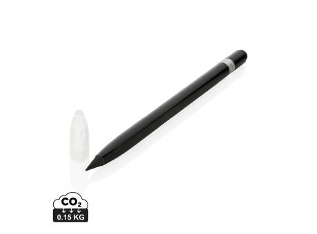 Tintenloser Stift aus Aluminium mit Radiergummi