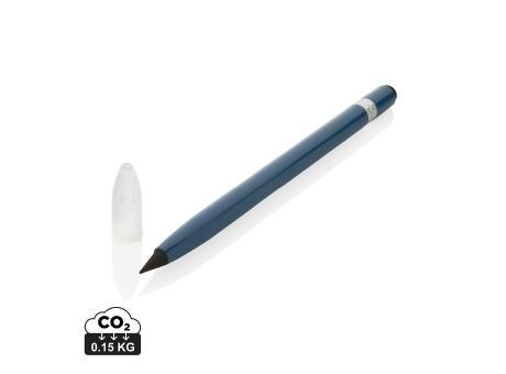 Tintenloser Stift aus Aluminium mit Radiergummi