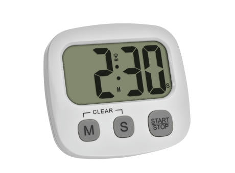 Digitaler Timer mit Stoppuhr und Uhrzeit