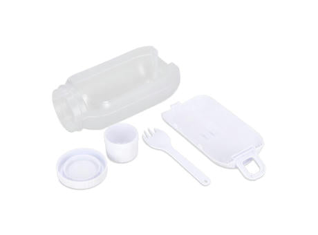All-in-One-Lunchbox mit Soßenfach und Löffel-Gabel
