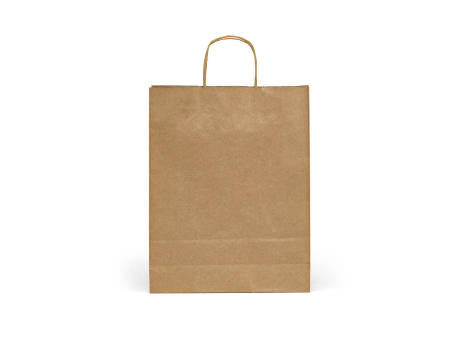 Vesuvio L braune FSC®-Kraftpapiertasche aus Recyclingpapier, 115g/m²