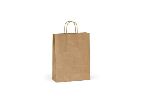 Vesuvio M braune FSC®-Kraftpapiertasche aus Recyclingpapier, 115g/m²