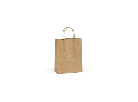Vesuvio S braune FSC®-Kraftpapiertasche aus Recyclingpapier, 115g/m²