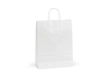 Etna L weiße FSC®-Kraftpapiertasche. 100g/m². Hergestellt in Portugal