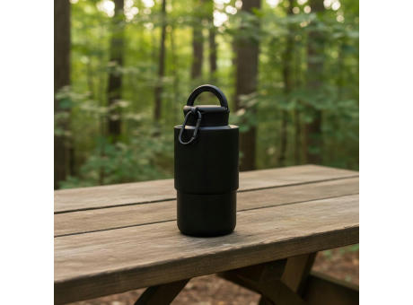 Edelstahlbecher mit Karabiner "Trail"