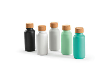 Volga Trinkflasche recy.Edelstahl.Korkdeckel, 530 ml. Auslaufsicher