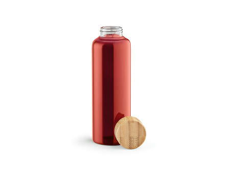 Indus Trinkflasche aus Borosilikatglas mit Bambusdeckel, 510 ml