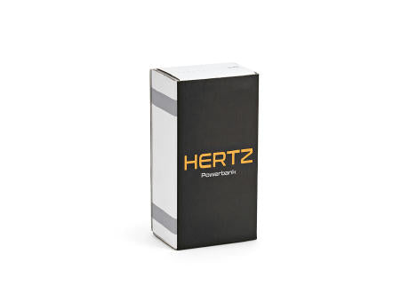 Hertz Powerbank aus rABS mit 30000 mAh. LED-Anzeige. Lädt auch Laptops