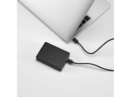 Hooke Powerbank aus rABS mit 10.000 mAh. Magnetisches Laden