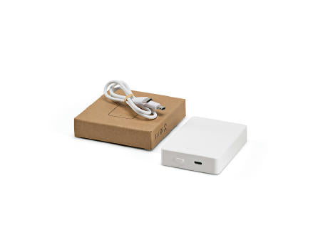 Hooke Powerbank aus rABS mit 10.000 mAh. Magnetisches Laden