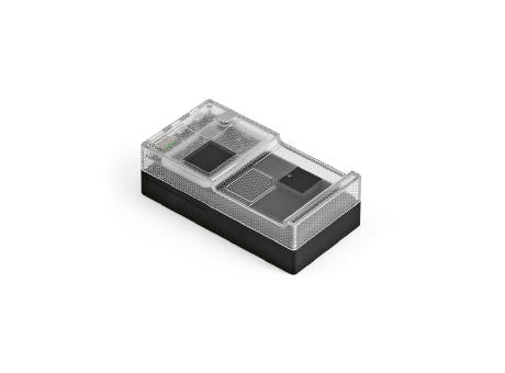 Elexa Powerbank aus rABS mit 20000 mAh. Lädt auch Laptops. LED-Anzeige