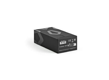Elexa Powerbank aus rABS mit 20000 mAh. Lädt auch Laptops. LED-Anzeige