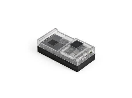 Elexa Powerbank aus rABS mit 20000 mAh. Lädt auch Laptops. LED-Anzeige