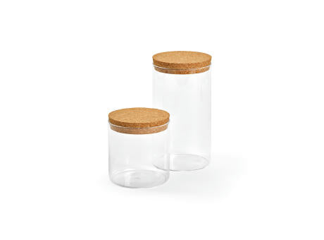 Magritte 500 Behälter aus Borosilikatglas, 580 ml. Mit Korkdeckel