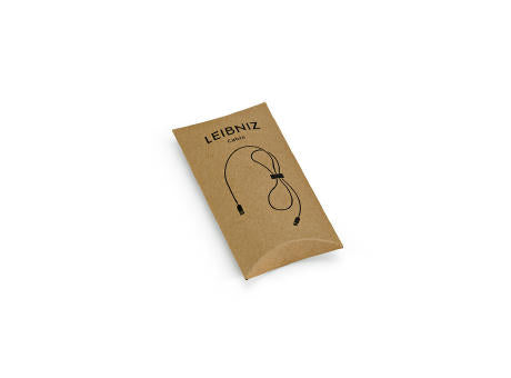 Leibniz Kabel aus rPET. 1 m. USB-C auf USB-A. Schnellladefunktion