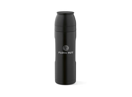 Loire Thermos aus recy.Edelstahl, 810 ml. Mit 2 Bechern und Karabiner