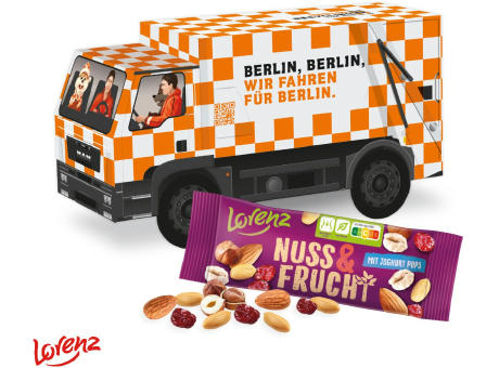 3D Präsent "LKW" mit Lorenz Nuss & Frucht