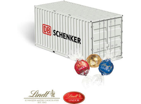 3D Präsent "Container" mit Lindt Lindor Pralinés