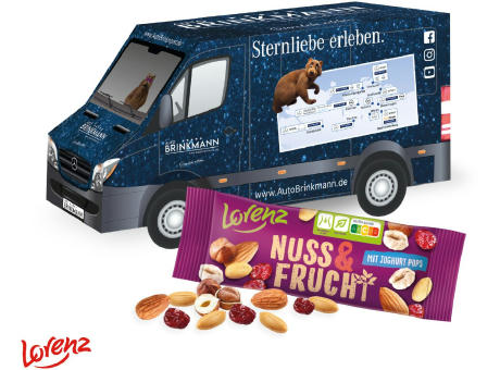 3D Präsent "Transporter" mit Lorenz Nuss & Frucht
