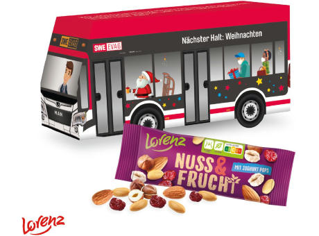 3D Präsent "Bus" mit Lorenz Nuss & Frucht