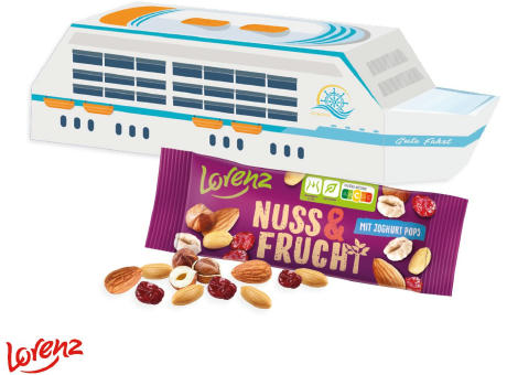 3D Präsent "Schiff" mit Lorenz Nuss & Frucht