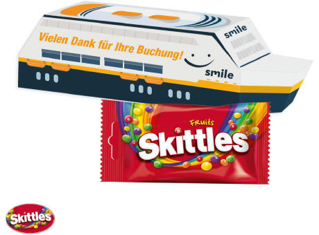 3D Präsent "Schiff" mit Skittles®