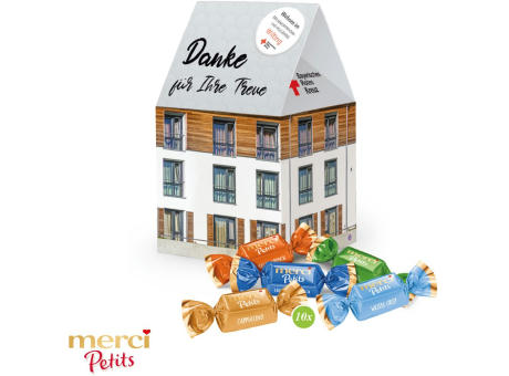 3D Präsent "Haus" mit Merci Petits