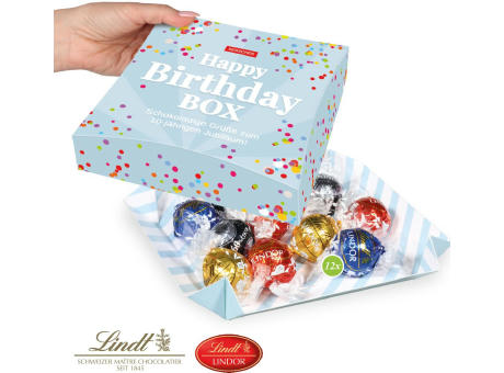 Präsentbox mit Lindt Lindor Pralinés