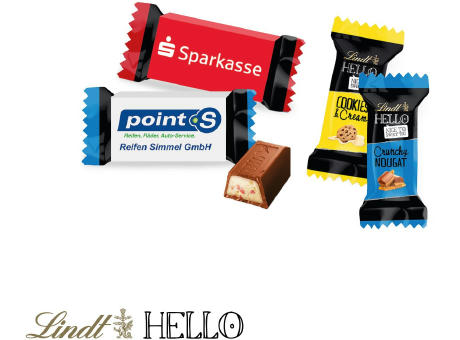 Lindt HELLO im Werbeschuber