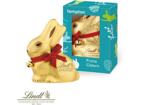 Lindt Goldhase in Werbekartonage, 100 g