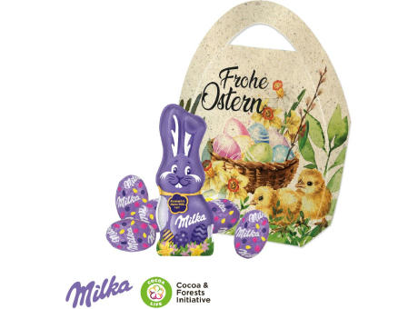 Premium Osterei mit Schokoladenmischung von Milka
