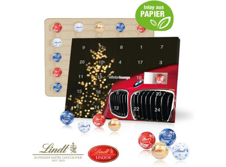 Tisch-Adventskalender Lindt "Gourmet Edition", Inlay aus Papier